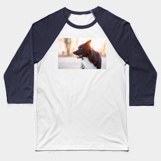 dog meets sunrise Baseball T-Shirt